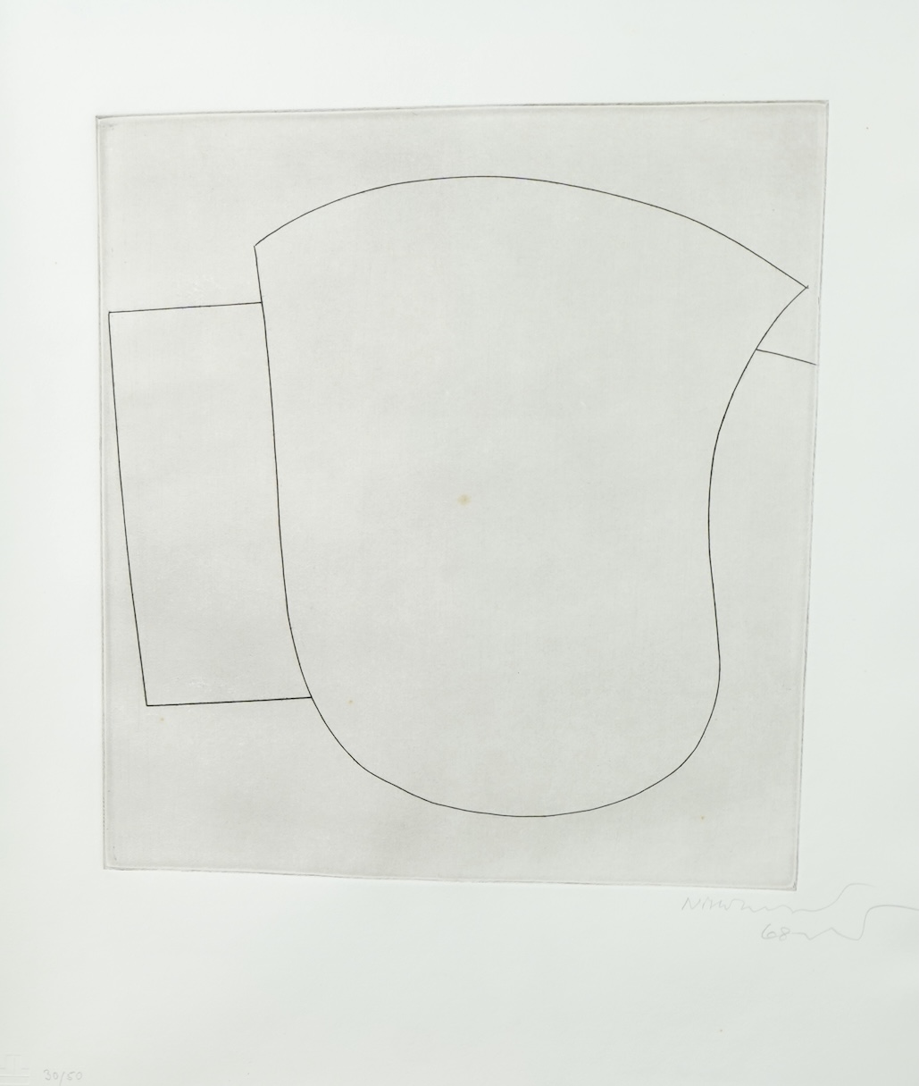 Ben Nicholson OM, 1894-1982, 'Two Sculptural forms'